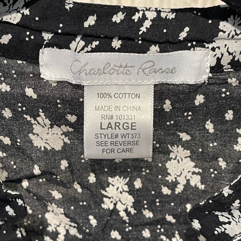 Charlotte Russe Sleeveless Peplum Blouse With Tie in Back Size L - Picture 3 of 5